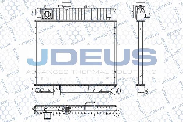 Jdeus RA0050220 - Радиатор, охлаждане на двигателя vvparts.bg