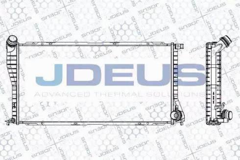 Jdeus RA0050740 - Радиатор, охлаждане на двигателя vvparts.bg