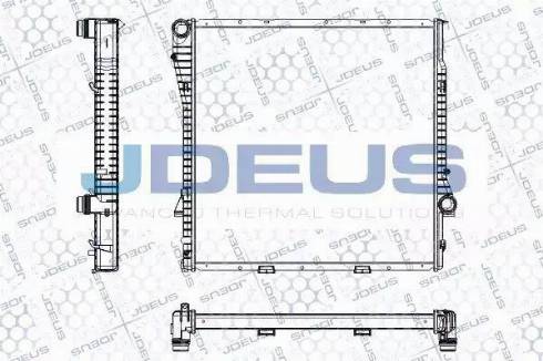 Jdeus RA0050730 - Радиатор, охлаждане на двигателя vvparts.bg