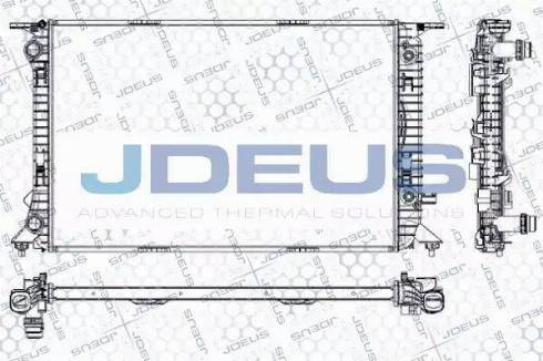 Jdeus RA0010440 - Радиатор, охлаждане на двигателя vvparts.bg