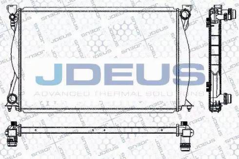 Jdeus RA0010410 - Радиатор, охлаждане на двигателя vvparts.bg
