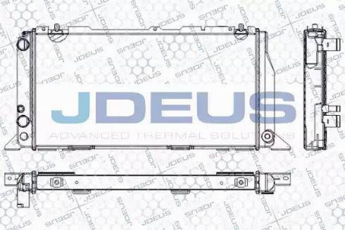 Jdeus RA0010090 - Радиатор, охлаждане на двигателя vvparts.bg