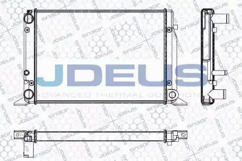 Jdeus RA0010061 - Радиатор, охлаждане на двигателя vvparts.bg