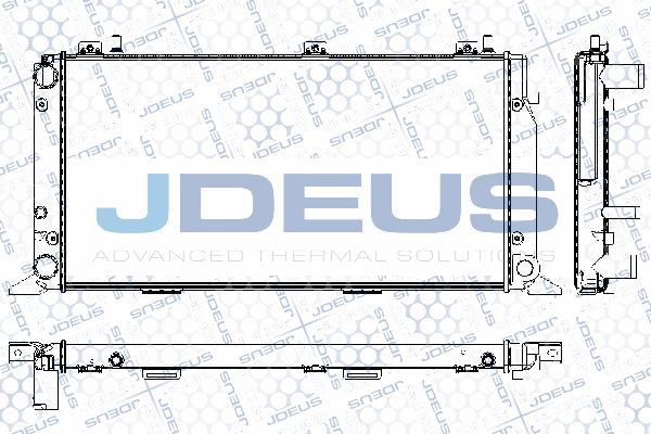 Jdeus RA0010021 - Радиатор, охлаждане на двигателя vvparts.bg