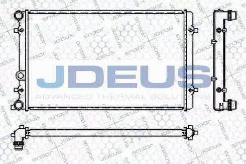 Jdeus RA0010190 - Радиатор, охлаждане на двигателя vvparts.bg