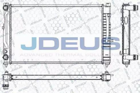 Jdeus RA0010160 - Радиатор, охлаждане на двигателя vvparts.bg