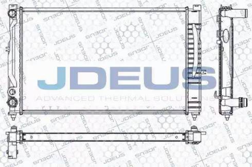 Jdeus RA0010180 - Радиатор, охлаждане на двигателя vvparts.bg