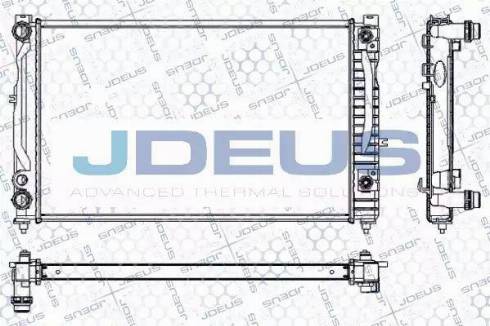 Jdeus RA0010170 - Радиатор, охлаждане на двигателя vvparts.bg