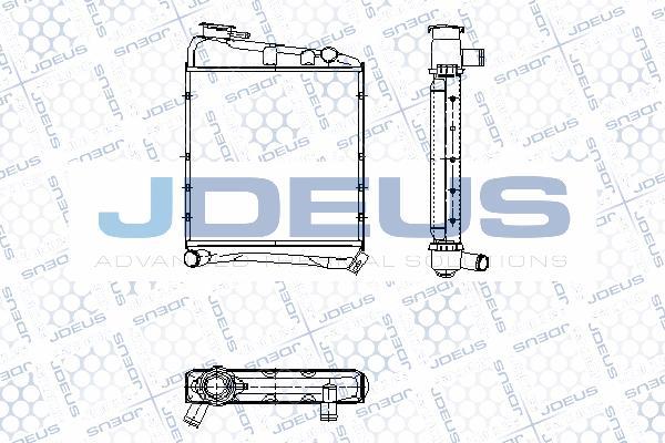 Jdeus RA0020400 - Радиатор, охлаждане на двигателя vvparts.bg