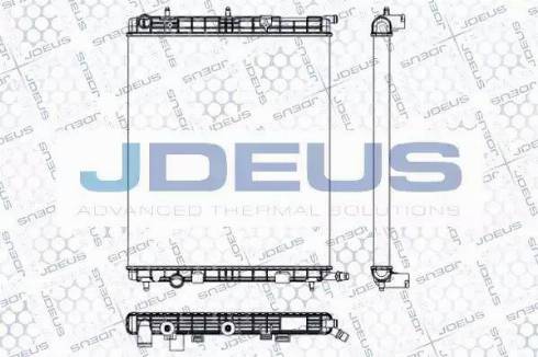 Jdeus RA0070090 - Радиатор, охлаждане на двигателя vvparts.bg