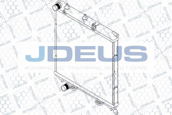 Jdeus RA0070091 - Радиатор, охлаждане на двигателя vvparts.bg
