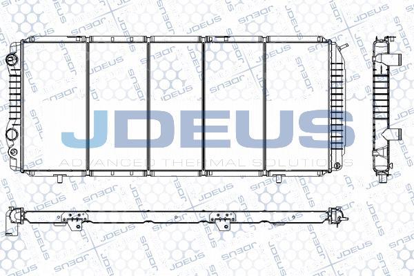 Jdeus RA0070040 - Радиатор, охлаждане на двигателя vvparts.bg