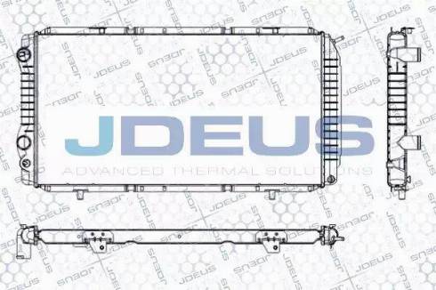 Jdeus RA0070059 - Радиатор, охлаждане на двигателя vvparts.bg