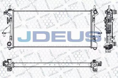 Jdeus RA0070240 - Радиатор, охлаждане на двигателя vvparts.bg