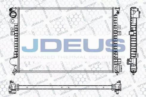 Jdeus RA0070250 - Радиатор, охлаждане на двигателя vvparts.bg