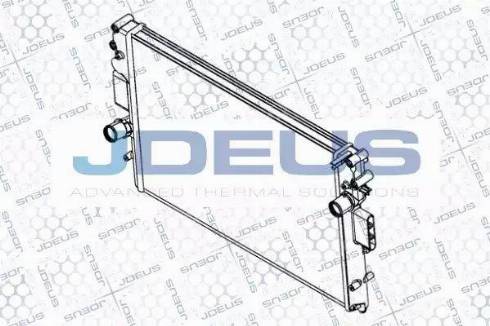 Jdeus RA0140060 - Радиатор, охлаждане на двигателя vvparts.bg