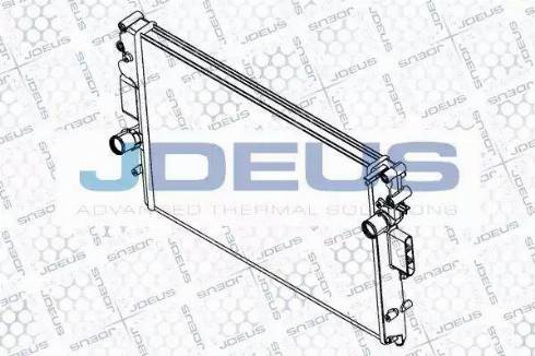 Jdeus RA0140061 - Радиатор, охлаждане на двигателя vvparts.bg