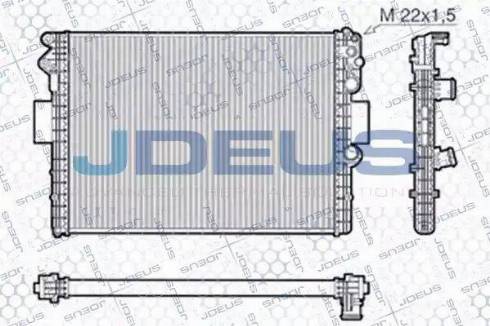 Jdeus RA0140010 - Радиатор, охлаждане на двигателя vvparts.bg