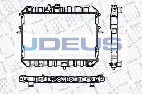 Jdeus RA0160110 - Радиатор, охлаждане на двигателя vvparts.bg