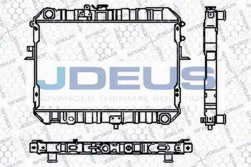 Jdeus RA0160130 - Радиатор, охлаждане на двигателя vvparts.bg