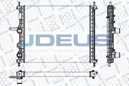 Jdeus RA0110960 - Радиатор, охлаждане на двигателя vvparts.bg