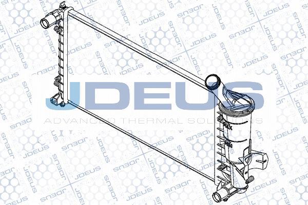 Jdeus RA0110970 - Радиатор, охлаждане на двигателя vvparts.bg