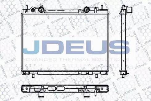 Jdeus RA0110450 - Радиатор, охлаждане на двигателя vvparts.bg