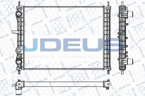 Jdeus RA0110470 - Радиатор, охлаждане на двигателя vvparts.bg