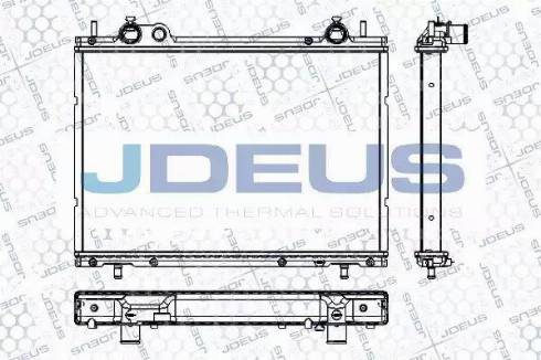 Jdeus RA0110510 - Радиатор, охлаждане на двигателя vvparts.bg