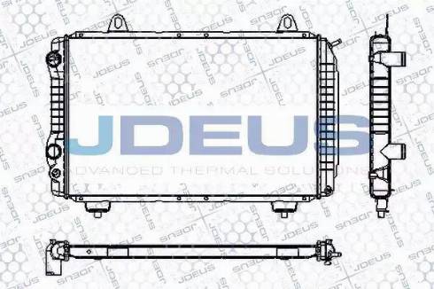 Jdeus RA0110101 - Радиатор, охлаждане на двигателя vvparts.bg