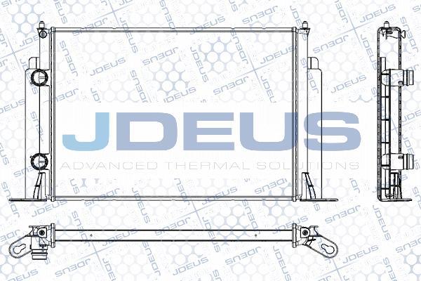 Jdeus RA0110861 - Радиатор, охлаждане на двигателя vvparts.bg