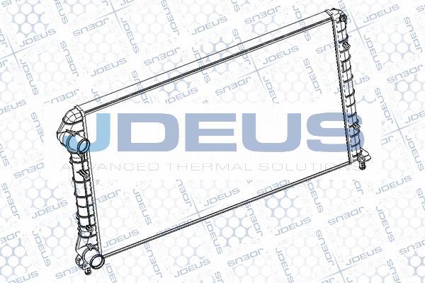 Jdeus RA0110801 - Радиатор, охлаждане на двигателя vvparts.bg