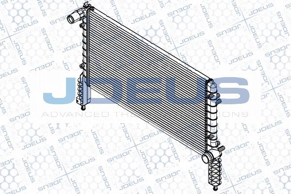 Jdeus RA0110830 - Радиатор, охлаждане на двигателя vvparts.bg