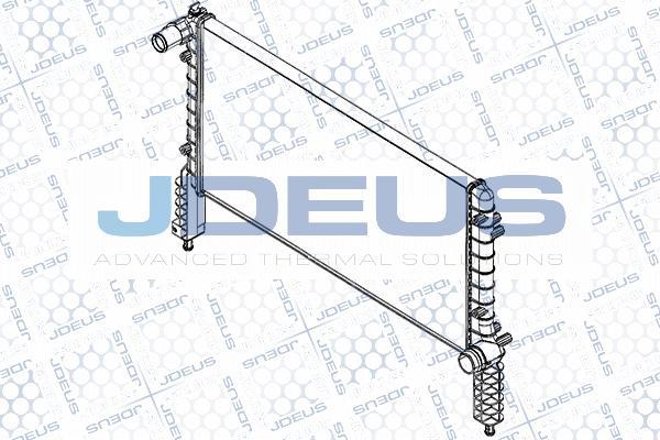 Jdeus RA0110820 - Радиатор, охлаждане на двигателя vvparts.bg