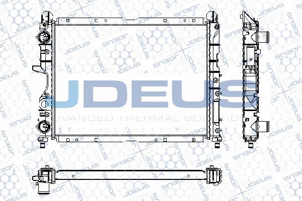 Jdeus RA0110230 - Радиатор, охлаждане на двигателя vvparts.bg