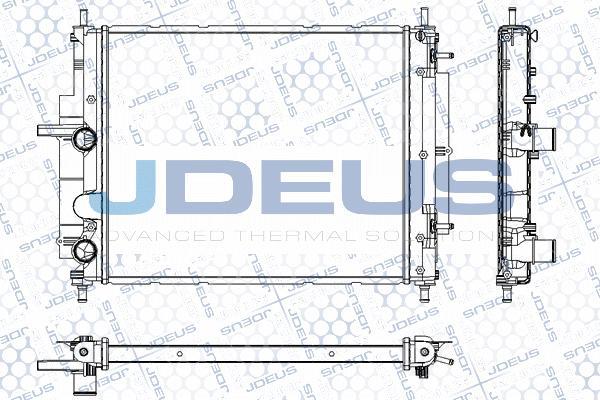 Jdeus RA0110790 - Радиатор, охлаждане на двигателя vvparts.bg