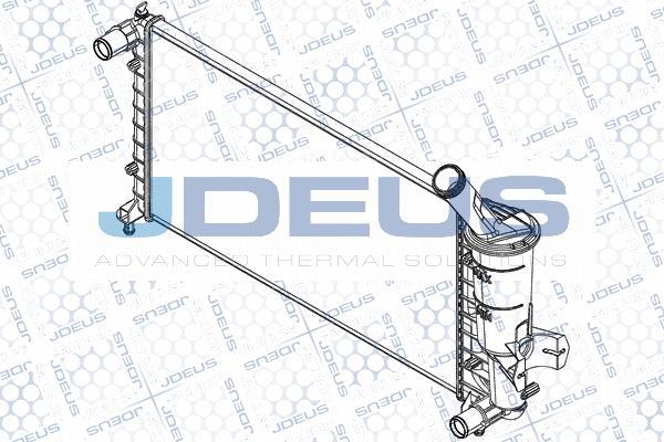 Jdeus RA0110750 - Радиатор, охлаждане на двигателя vvparts.bg