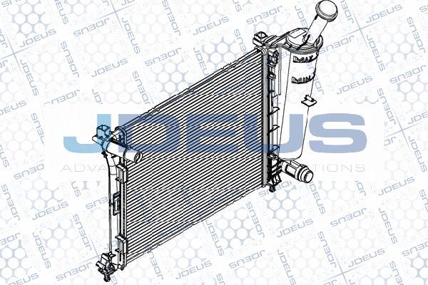 Jdeus RA0111360 - Радиатор, охлаждане на двигателя vvparts.bg