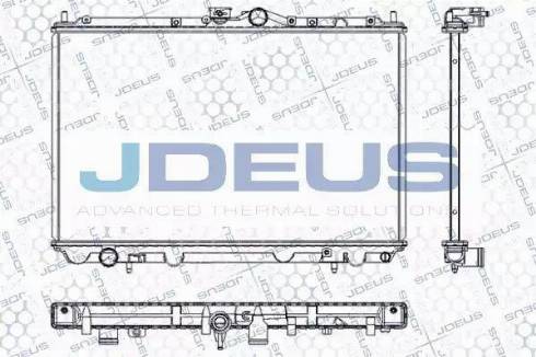 Jdeus RA0180181 - Радиатор, охлаждане на двигателя vvparts.bg
