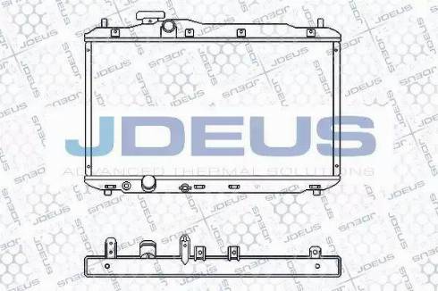 Jdeus RA0130090 - Радиатор, охлаждане на двигателя vvparts.bg