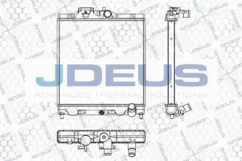 Jdeus RA0130040 - Радиатор, охлаждане на двигателя vvparts.bg