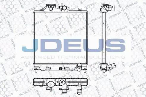 Jdeus RA0130050 - Радиатор, охлаждане на двигателя vvparts.bg