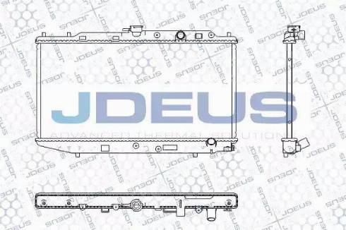 Jdeus RA0130010 - Радиатор, охлаждане на двигателя vvparts.bg