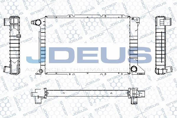 Jdeus RA0120990 - Радиатор, охлаждане на двигателя vvparts.bg