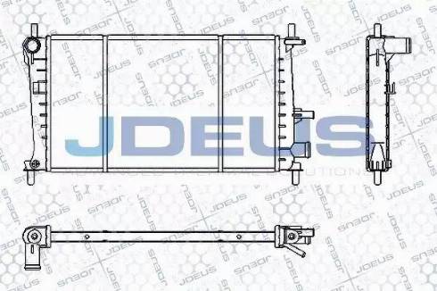 Jdeus RA0120940 - Радиатор, охлаждане на двигателя vvparts.bg