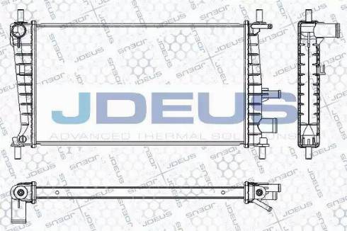Jdeus RA0120941 - Радиатор, охлаждане на двигателя vvparts.bg