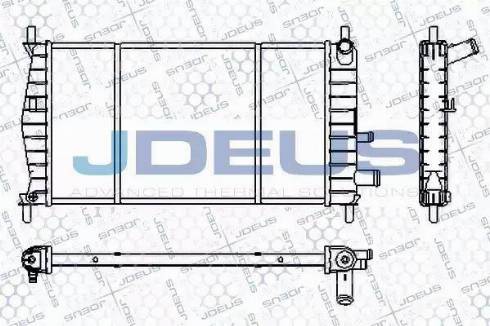 Jdeus RA0120960 - Радиатор, охлаждане на двигателя vvparts.bg