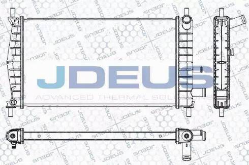 Jdeus RA0120961 - Радиатор, охлаждане на двигателя vvparts.bg