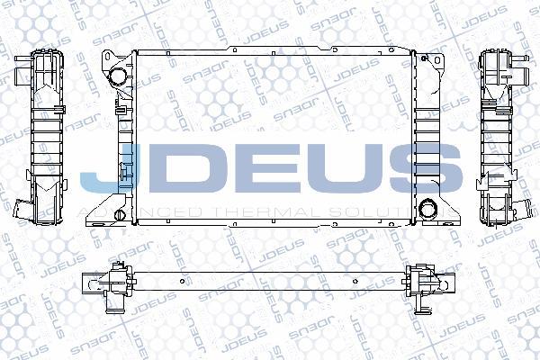 Jdeus RA0120980 - Радиатор, охлаждане на двигателя vvparts.bg