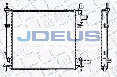 Jdeus RA0120970 - Радиатор, охлаждане на двигателя vvparts.bg